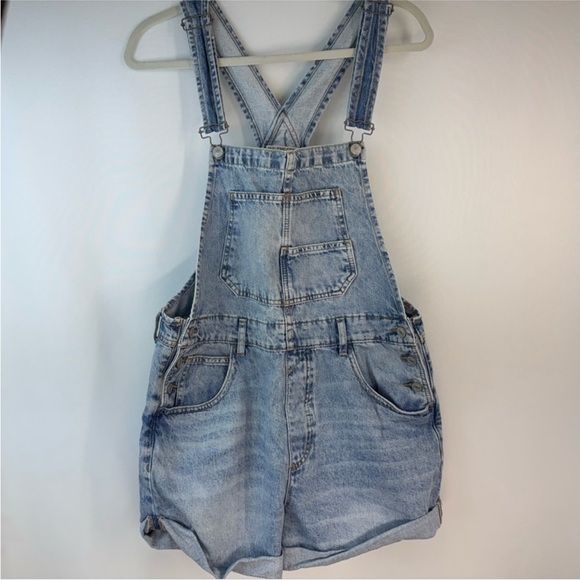 Free People Ziggy Shortalls Overalls size Small - Picture 2 of 7